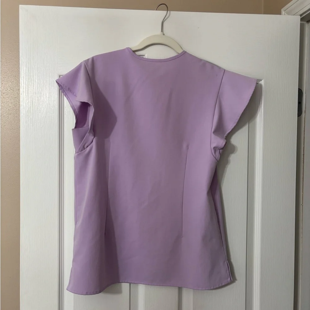 Lilac Women’s Scrub Set - Top & Jogger Pants - Picture 4 of 8